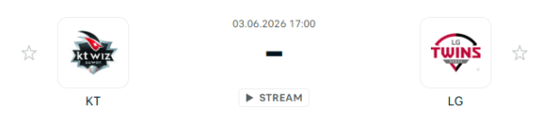 [대한민국 KBO] 2026년06월03일 kt wiz vs LG 트윈스 분석 중계