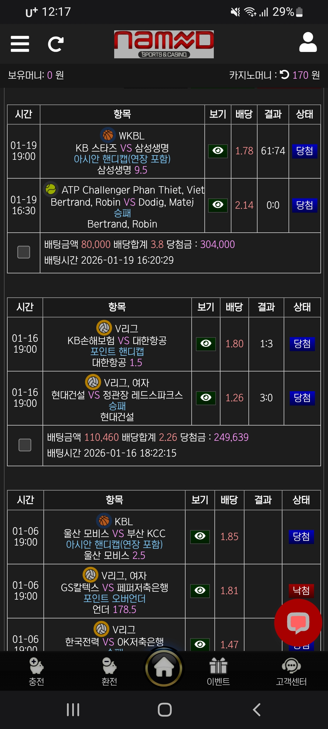 네임드 후기입니다