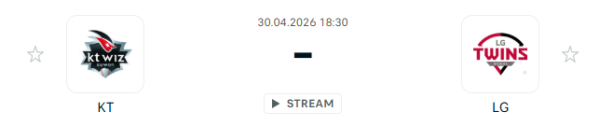 [대한민국 KBO] 2026년04월30일 kt wiz vs LG 트윈스 분석 중계