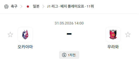 [일본 J리그] 5월31일 파지아노 오카야마 vs 우라와 레드다이아몬즈 분석 중계
