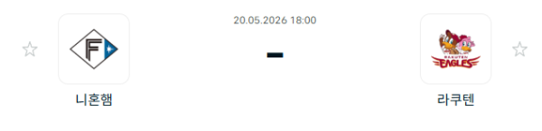 [일본야구 NPB] 2026년05월20일 닛폰햄 파이터스 vs 라쿠텐 골든이글스 분석 중계