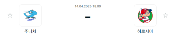 [일본야구 NPB] 2026년04월14일 주니치 드래건스 vs 히로시마 도요 카프 분석 중계