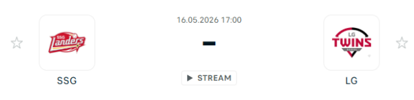 [대한민국 KBO] 2026년05월16일 SSG 랜더스 vs LG 트윈스 분석 중계