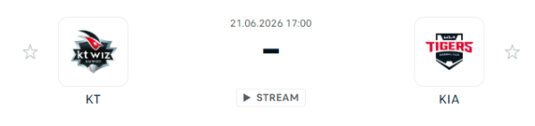[대한민국 KBO] 6월21일 kt wiz vs KIA 타이거즈 분석 중계